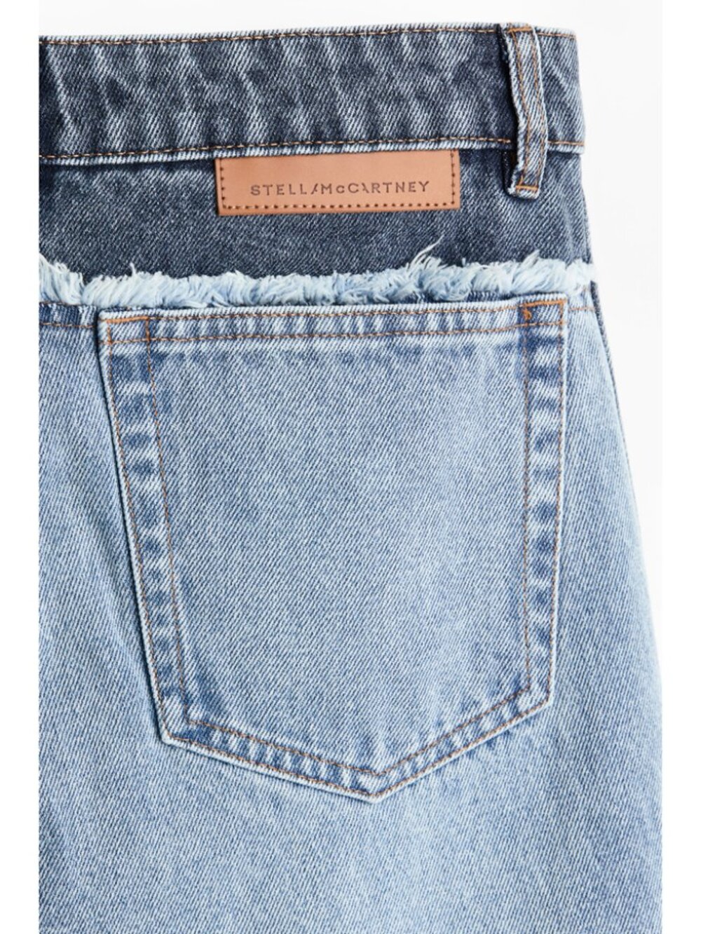 Stella McCartney x H&M Two-Tone Straight-Leg Jeans EU 38/ US 6 - Picture 10 of 16